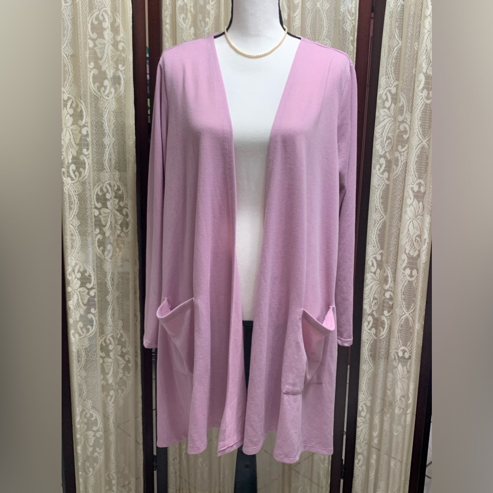 LULAROE LONG LENGTH OPEN FRONT CARDIGAN DUSTER - SZ. LARGE